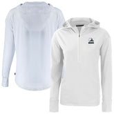 Cleveland Browns Cutter & Buck Women's Daybreak Eco Recycled Half-Zip Hoodie | NFL Hot