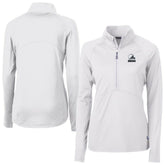 Cleveland Browns Cutter & Buck Women's Adapt Eco Knit Stretch Recycled Half-Zip Pullover Top | NFL New