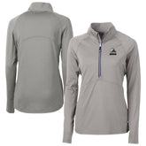 Cleveland Browns Cutter & Buck Women's Adapt Eco Knit Stretch Recycled Half-Zip Pullover Top | NFL Discount