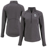 Cleveland Browns Cutter & Buck Women's Peshastin Eco Fleece Recycled Half-Zip Pullover Top | NFL On sale