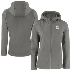 Cleveland Browns Cutter & Buck Women's Evoke Eco Softshell Recycled Full-Zip Hoodie Jacket | NFL Online