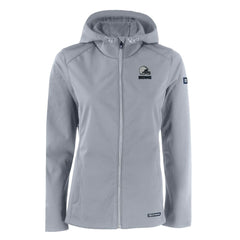 Cleveland Browns Cutter & Buck Women's Evoke Eco Softshell Recycled Full-Zip Hoodie Jacket | NFL New
