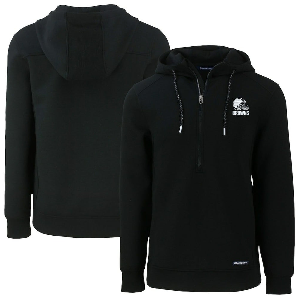 Cleveland Browns Cutter & Buck Roam Eco Recycled Half-Zip Pullover Hoodie | NFL Outlet