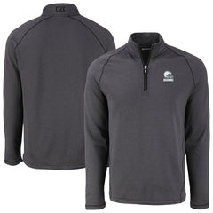 Cleveland Browns Cutter & Buck Peshastin Eco Fleece Recycled Half-Zip Pullover | NFL New