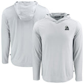 Cleveland Browns Cutter & Buck Coastline Epic Comfort Eco Recycled Long Sleeve Hooded T-Shirt | NFL Sale