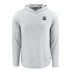 Cleveland Browns Cutter & Buck Coastline Epic Comfort Eco Recycled Long Sleeve Hooded T-Shirt | NFL Sale