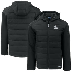 Cleveland Browns Cutter & Buck Evoke Hybrid Eco Softshell Recycled Full-Zip Hooded Jacket | NFL Near me