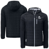 Cleveland Browns Cutter & Buck Rainier Primaloft Eco Full-Zip Hoodie Hybrid Jacket | NFL Sale