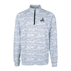 Cleveland Browns Cutter & Buck Big & Tall Traverse Stretch Eco Camo Print Quarter-Zip Top | NFL Discount