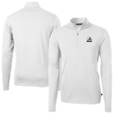 Cleveland Browns Cutter & Buck Big & Tall Virtue Eco Pique Recycled Quarter-Zip Pullover Top | NFL New