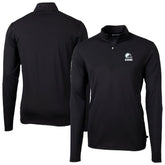 Cleveland Browns Cutter & Buck Big & Tall Virtue Eco Pique Recycled Quarter-Zip Pullover Top | NFL Sale