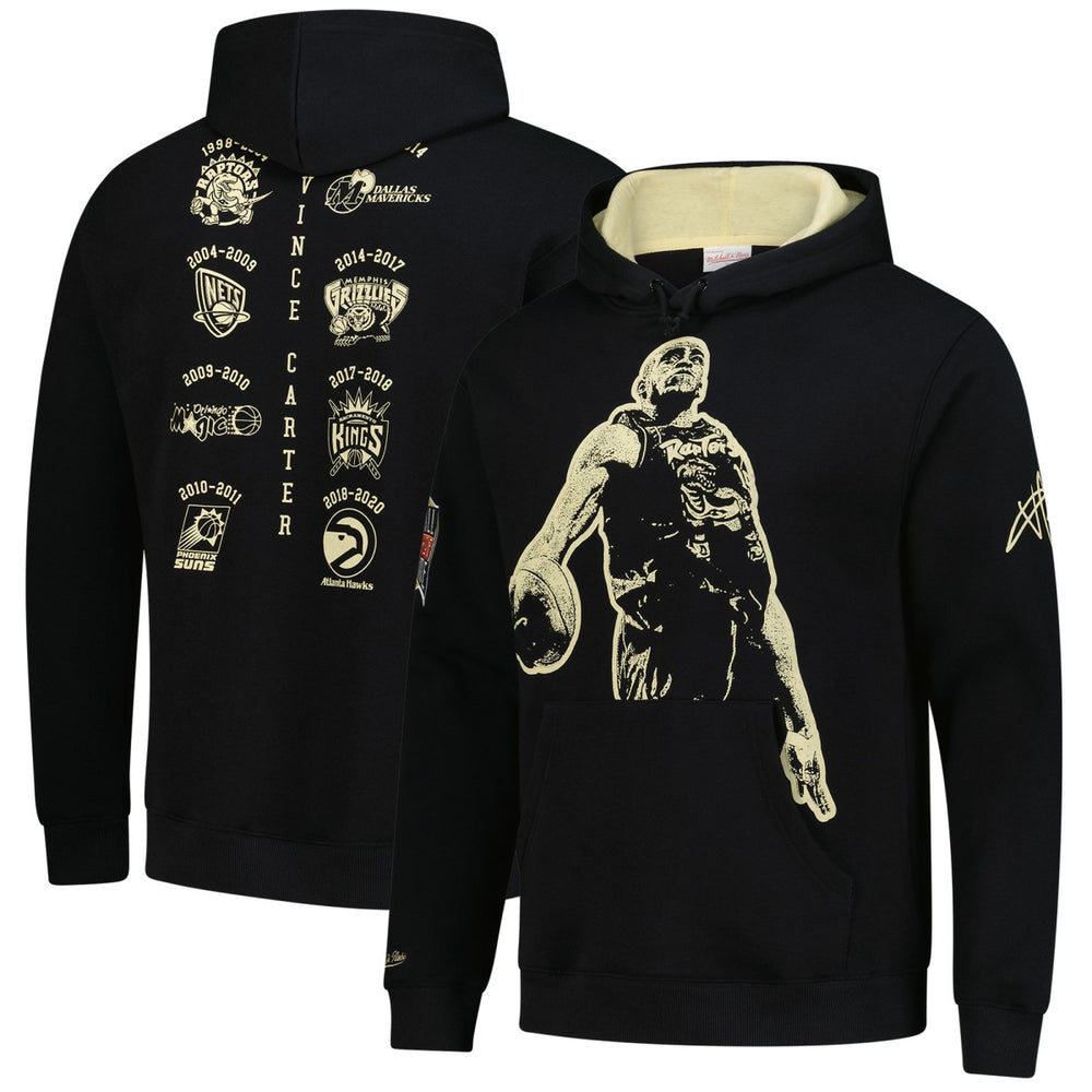 Black Vince Carter Toronto Raptors NBA Hall of Fame 2024 Fleece Pullover Hoodie | NBA
