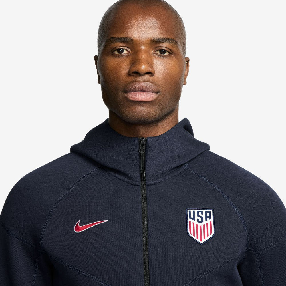 USMNT Tech Fleece Full-Zip Hoodie - Navy
