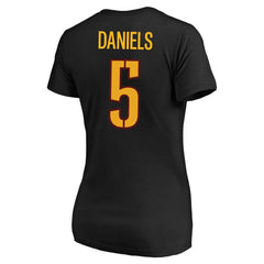 Washington Commanders Jayden Daniels Women's Plus Size Fair Catch Name & Number Scoop Neck T-Shirt | NFL US