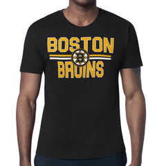 Boston Bruins Starter Mesh Look Team Name T-Shirt - NHL T-shirts