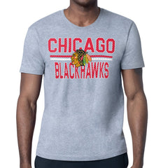 Chicago Blackhawks Starter Mesh Look Team Name T-Shirt - NHL T-shirts