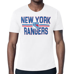 New York Rangers Starter Mesh Look Team Name T-Shirt - NHL T-shirts