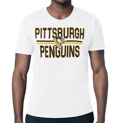 Pittsburgh Penguins Starter Mesh Look Team Name T-Shirt - NHL T-shirts