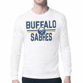 Buffalo Sabres Starter Mesh Look Team Name Long Sleeve T-Shirt - NHL T-shirts