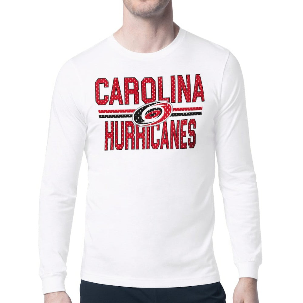 Carolina Hurricanes Starter Mesh Look Team Name Long Sleeve T-Shirt - NHL T-shirts
