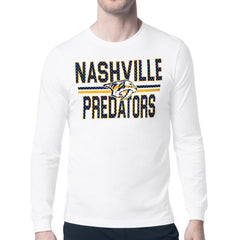 Nashville Predators Starter Mesh Look Team Name Long Sleeve T-Shirt - NHL T-shirts