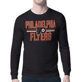 Philadelphia Flyers Starter Mesh Look Team Name Long Sleeve T-Shirt - NHL T-shirts