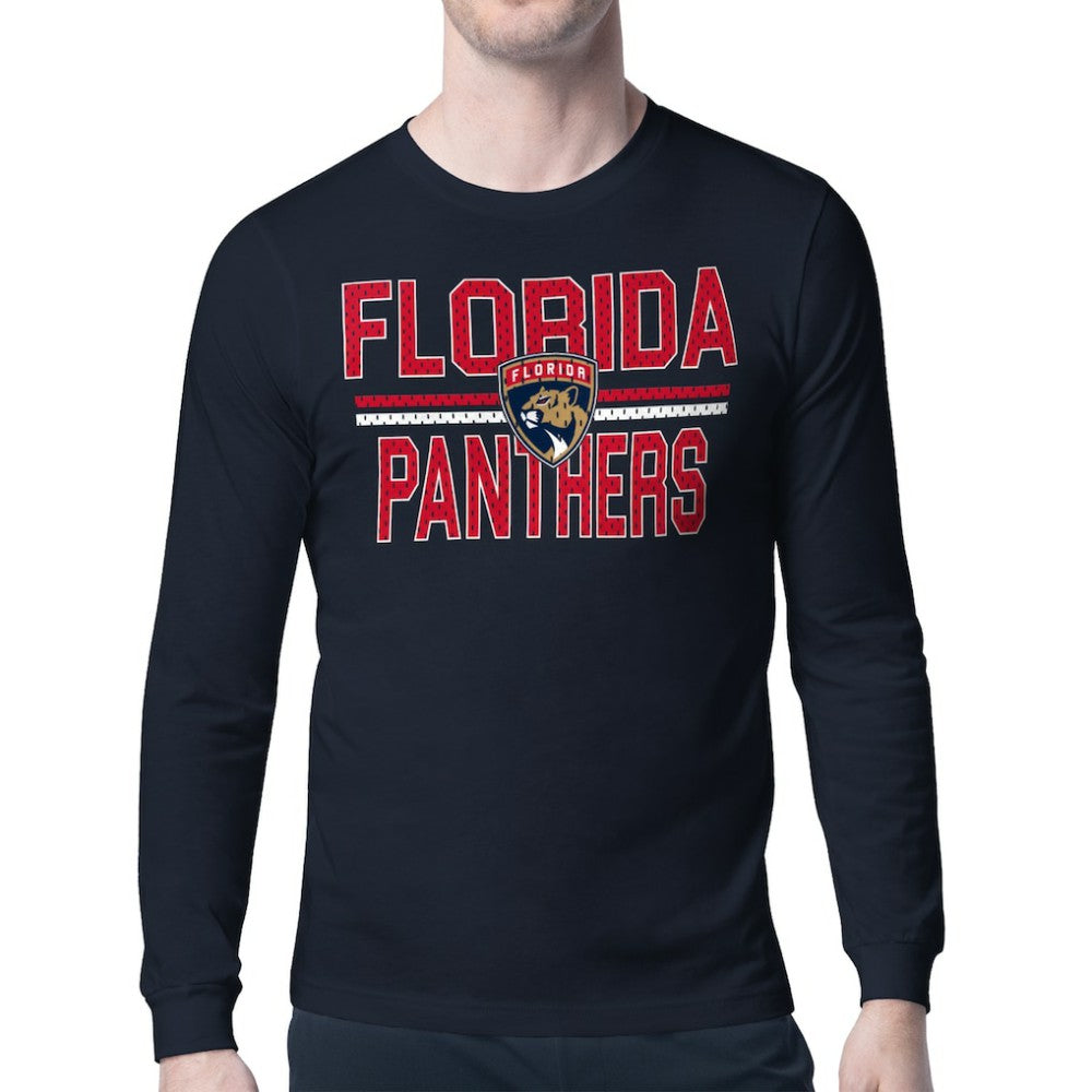 Florida Panthers Starter Mesh Look Team Name Long Sleeve T-Shirt - NHL T-shirts