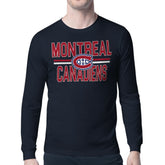 Montreal Canadiens Starter Mesh Look Team Name Long Sleeve T-Shirt - NHL T-shirts