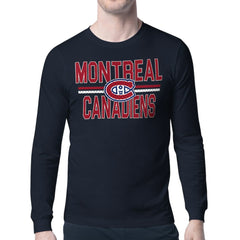 Montreal Canadiens Starter Mesh Look Team Name Long Sleeve T-Shirt - NHL T-shirts