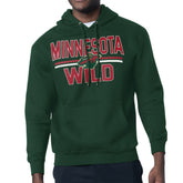 Minnesota Wild Starter Mesh Look Team Name Logo Tri-Blend Pullover Hoodie - NHL Hoodies