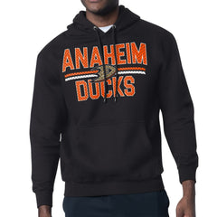 Anaheim Ducks Starter Mesh Look Team Name Logo Tri-Blend Pullover Hoodie - NHL Hoodies