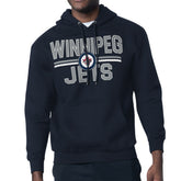 Winnipeg Jets Starter Mesh Look Team Name Logo Tri-Blend Pullover Hoodie - NHL Hoodies