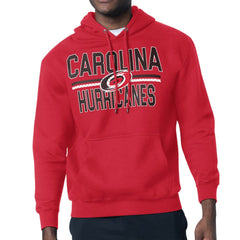Carolina Hurricanes Starter Mesh Look Team Name Logo Tri-Blend Pullover Hoodie - NHL Hoodies