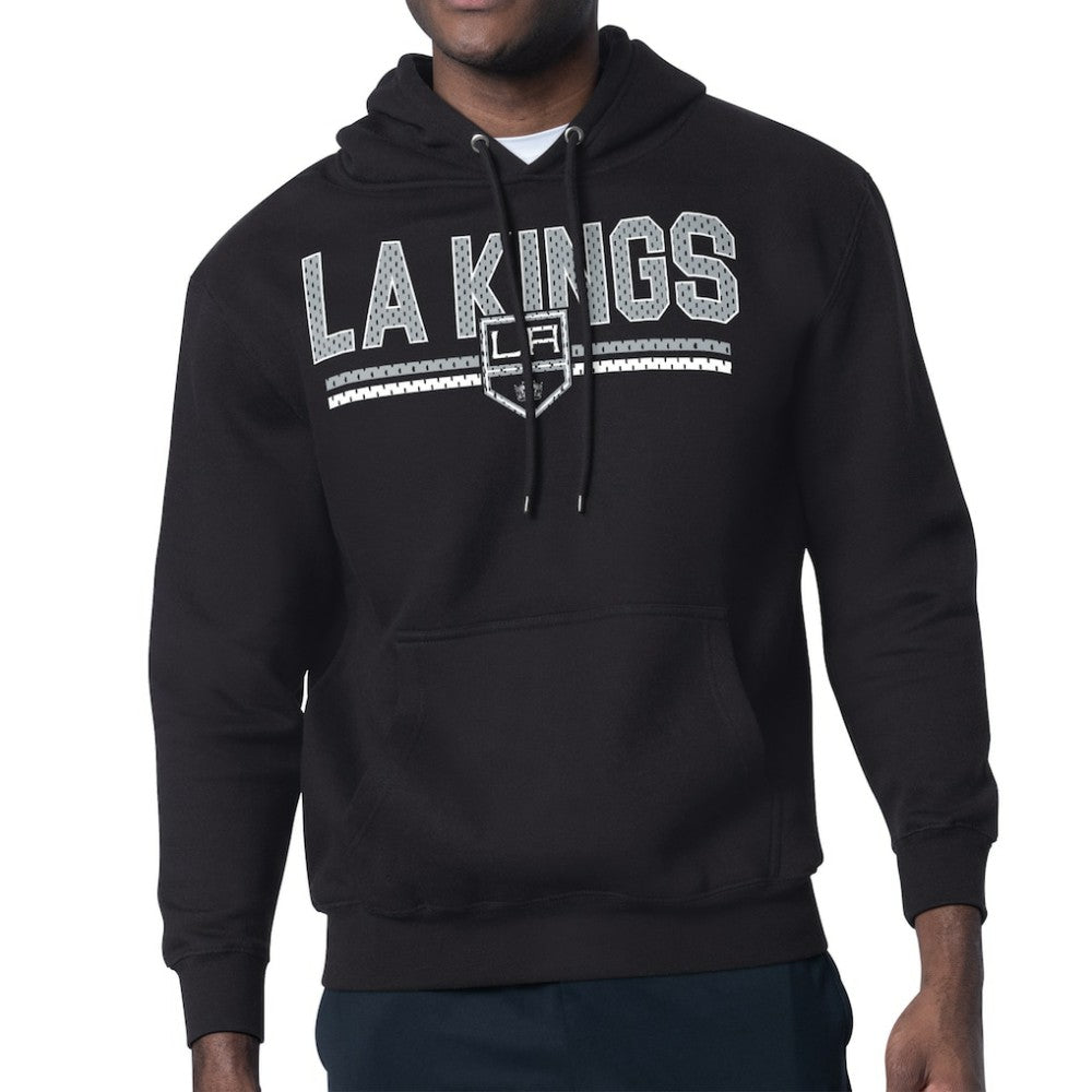 Los Angeles Kings Starter Mesh Look Team Name Logo Tri-Blend Pullover Hoodie - NHL Hoodies