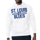 St. Louis Blues Starter Mesh Look Team Name Logo Tri-Blend Pullover Hoodie - NHL Hoodies