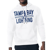 Tampa Bay Lightning Starter Mesh Look Team Name Logo Tri-Blend Pullover Hoodie - NHL Hoodies