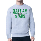 Dallas Stars Starter Mesh Look Team Name Logo Pullover Sweatshirt - NHL Sweatshirts