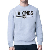 Los Angeles Kings Starter Mesh Look Team Name Logo Pullover Sweatshirt - NHL Sweatshirts