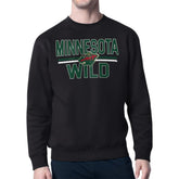 Minnesota Wild Starter Mesh Look Team Name Logo Pullover Sweatshirt - NHL Sweatshirts