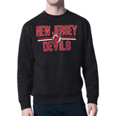 New Jersey Devils Starter Mesh Look Team Name Logo Pullover Sweatshirt - NHL Sweatshirts