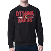 Ottawa Senators Starter Mesh Look Team Name Logo Pullover Sweatshirt - NHL Sweatshirts