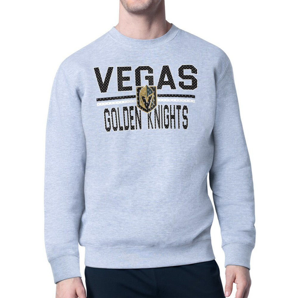 Vegas Golden Knights Starter Mesh Look Team Name Logo Pullover Sweatshirt - NHL Sweatshirts