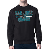 San Jose Sharks Starter Mesh Look Team Name Logo Pullover Sweatshirt - NHL Sweatshirts