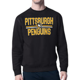 Pittsburgh Penguins Starter Mesh Look Team Name Logo Pullover Sweatshirt - NHL Sweatshirts