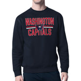 Washington Capitals Starter Mesh Look Team Name Logo Pullover Sweatshirt - NHL Sweatshirts