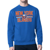 New York Islanders Starter Mesh Look Team Name Logo Pullover Sweatshirt - NHL Sweatshirts