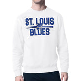 St. Louis Blues Starter Mesh Look Team Name Logo Pullover Sweatshirt - NHL Sweatshirts