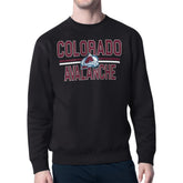 Colorado Avalanche Starter Mesh Look Team Name Logo Pullover Sweatshirt - NHL Sweatshirts