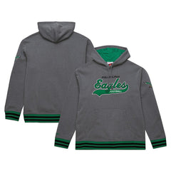 Philadelphia Eagles Vintage Logo Snow Washed Fleece Pullover Hoodie | NFL Hot