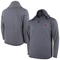 Los Angeles Angels Butter Stripe Tri-Blend Long Sleeve Hoodie T-Shirt - Navy - MLB Hoodies